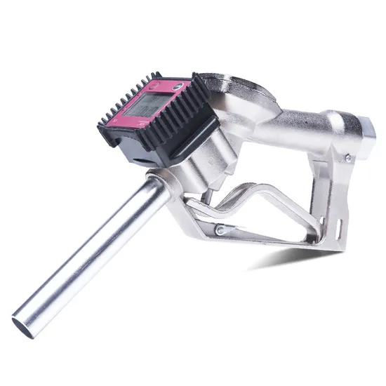 Manual Fuel Oil Diesel Kerosene Gasoline Nozzle BSPT/NPT 1" Aluminum Fueling Gun with Digital Flow Meter 