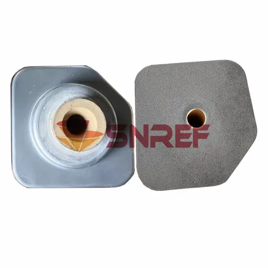 Snref China Refractory Metering Tundish Nozzle with Zirconia Insert 