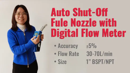 AC28 Auto Shut off Fuel Diesel Nozzle with Digital Flow Meter